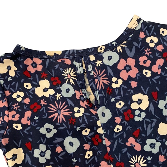 Dot Dot Smile Navy Floral Flapper Dress 5/6 - Picture 6 of 9